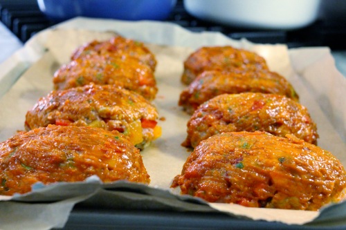 individual chipotle turkey meatloaves - ready to roast